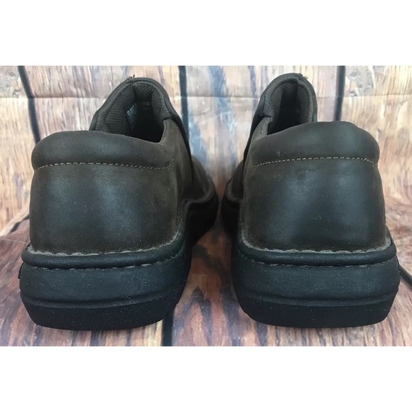 Skechers Men’s Shoes Leather Slip on Brown 9.5M - Picture 4 of 8